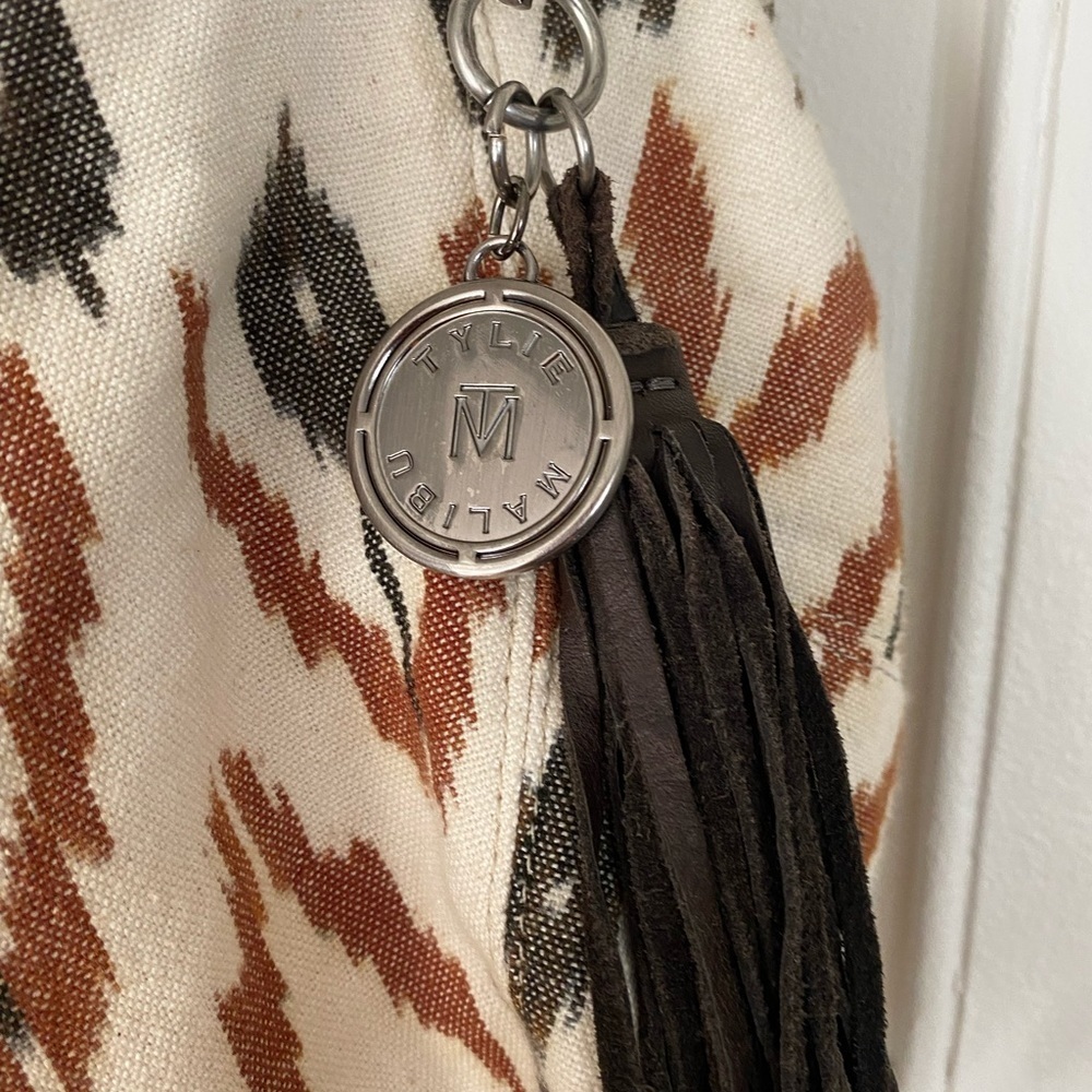 Tylie Malibu Canvas Hobo Bag with Leather Tassel - Picture 2 of 7